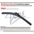 Car Accessories Multi-Fit Flat Wiper Blade with 10 Adaptors